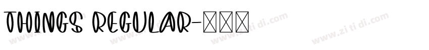 Things Regular字体转换